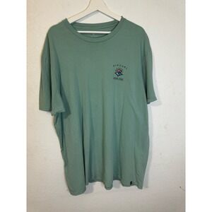 Rip‎ Curl Ron Jon Surf Shop Graphic T Shirt Mens Green Short Sleeve XXl Retro